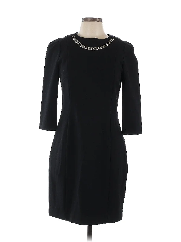 cocktail dress with embroidered cuffs-Cocktail Dress