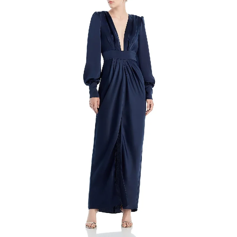 jacquard fabric evening dresses-Ramy Brook Womens Madelane Front lit Long Evening Dress jacquard fabric evening dresses-Ramy Brook Womens Madelane Front lit Long Evening Dress