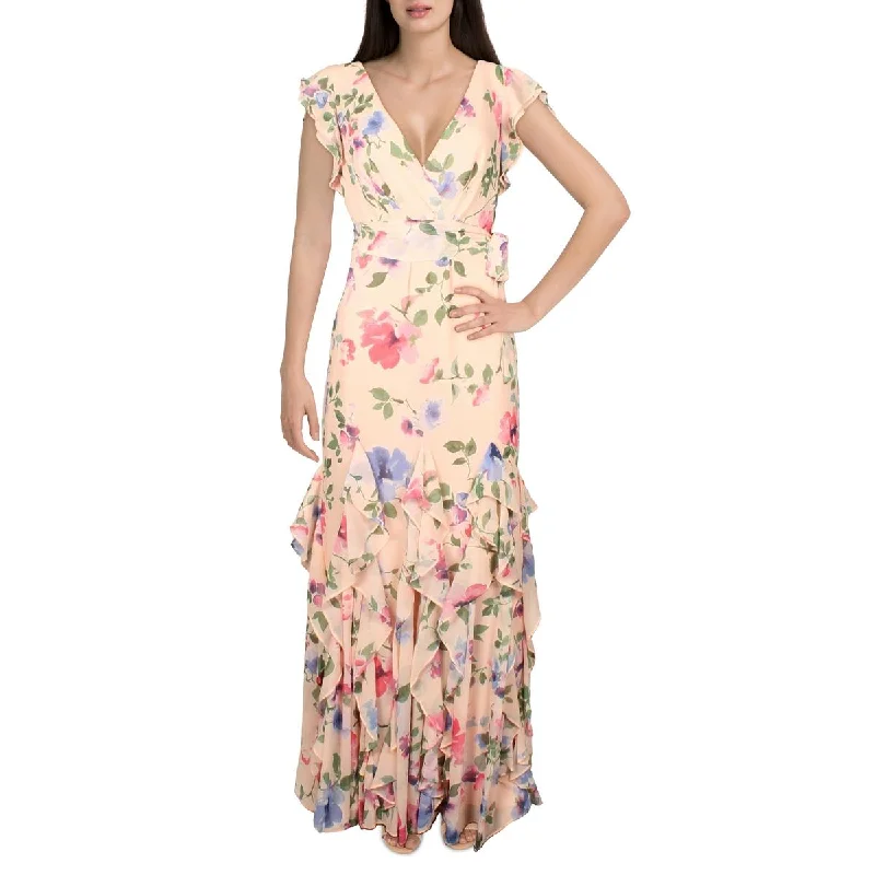 evening dress for investor pitches-Lauren Ralph Lauren Womens Vikrana Ruffled Long Evening Dress evening dress for investor pitches-Lauren Ralph Lauren Womens Vikrana Ruffled Long Evening Dress