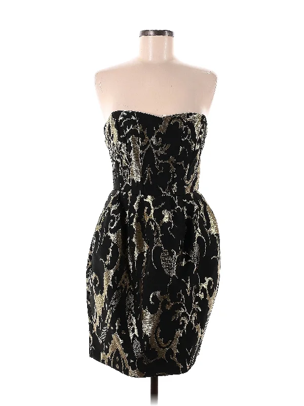 cocktail dress with side ruffles-Cocktail Dress