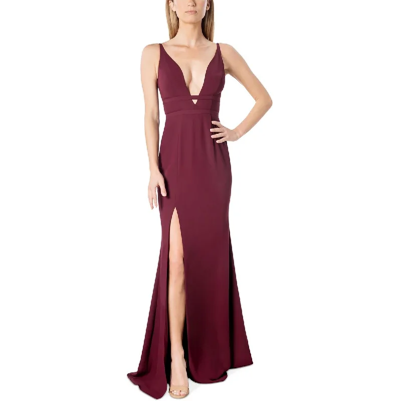 evening gowns for beach weddings-Dress The Population Womens Plunging Long Evening Dress evening gowns for beach weddings-Dress The Population Womens Plunging Long Evening Dress