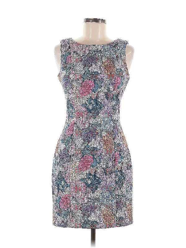 cocktail dress with side rosettes-Cocktail Dress