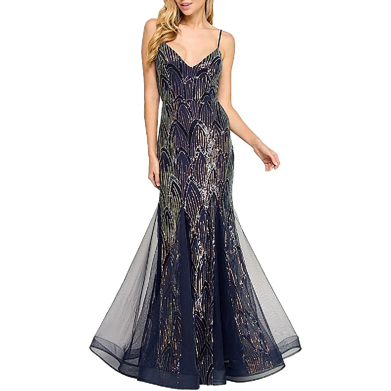 chiffon evening dresses for summer-City Studio Womens Juniors Sequined Mermaid Evening Dress chiffon evening dresses for summer-City Studio Womens Juniors Sequined Mermaid Evening Dress