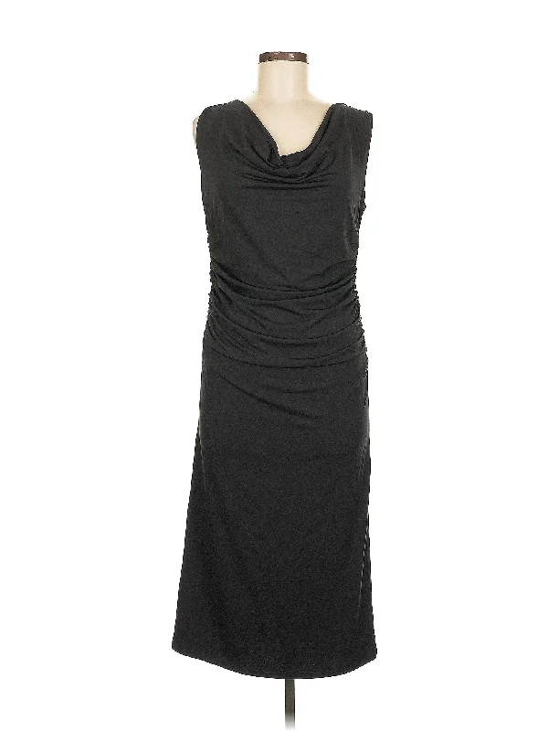 cocktail dress with side rosettes-Cocktail Dress