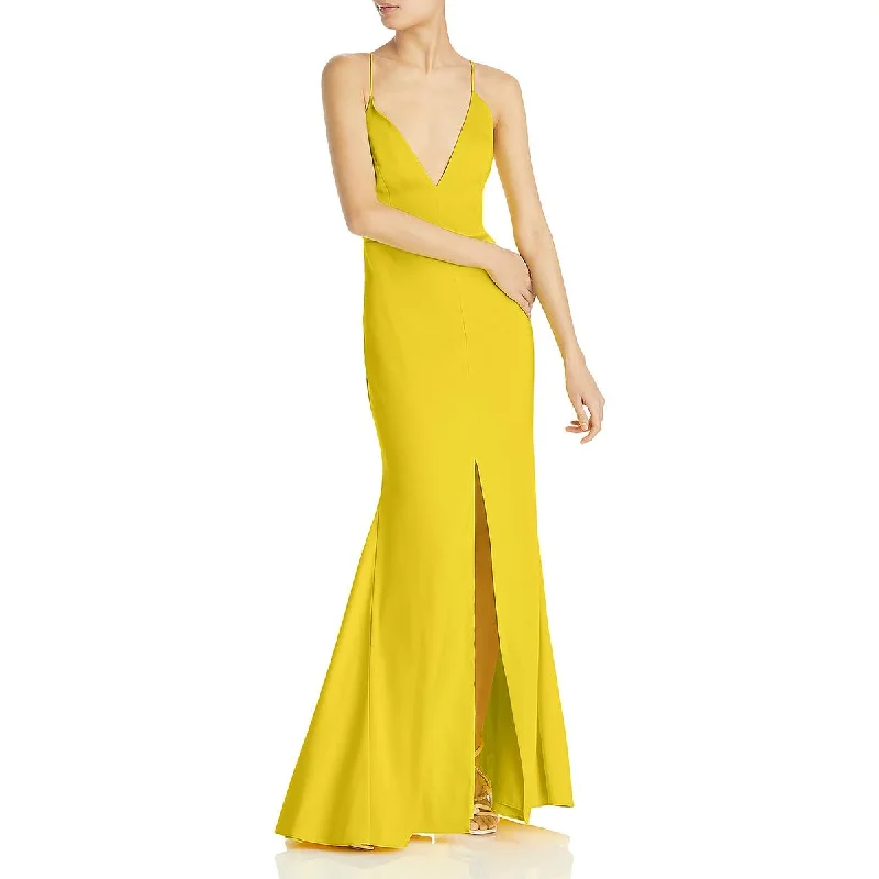 cold-shoulder evening dresses-Aidan by Aidan Mattox Womens Mermaid V-Neck Evening Dress cold-shoulder evening dresses-Aidan by Aidan Mattox Womens Mermaid V-Neck Evening Dress