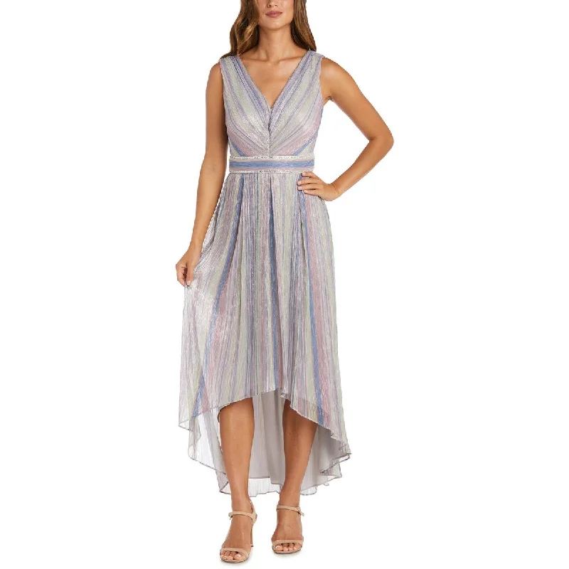 evening dress for tech conferences-R&M Richards Womens Metallic Hi-Low Evening Dress evening dress for tech conferences-R&M Richards Womens Metallic Hi-Low Evening Dress