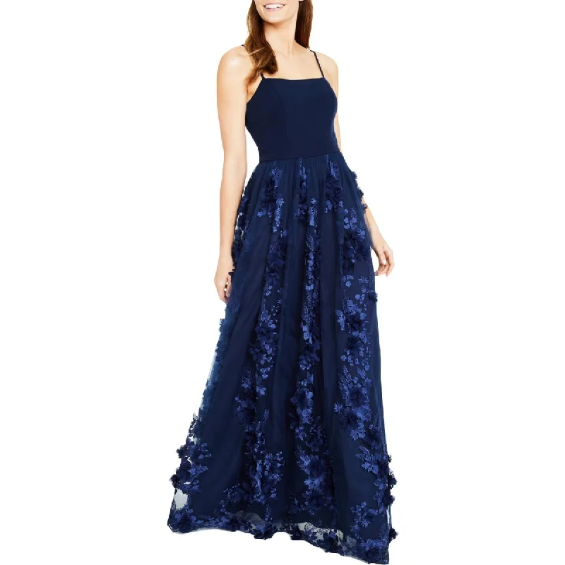 evening gowns with side zippers-Trixxi Womens Juniors Embroidered Maxi Evening Dress evening gowns with side zippers-Trixxi Womens Juniors Embroidered Maxi Evening Dress