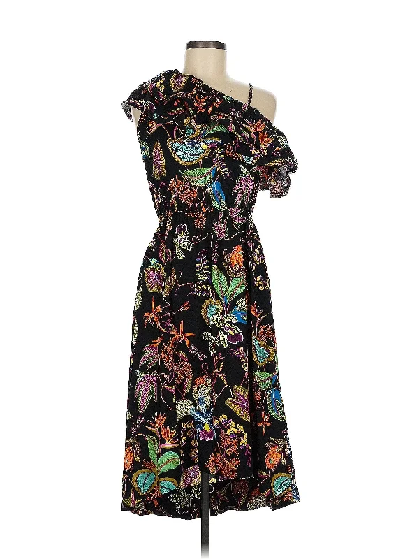 cocktail dress with feather trim-Cocktail Dress
