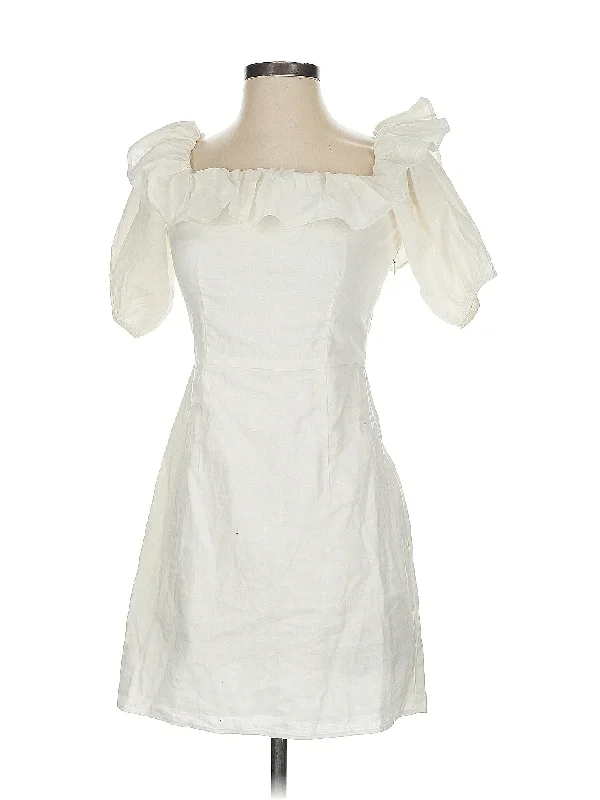 、cocktail dress with side ruffles-Cocktail Dress