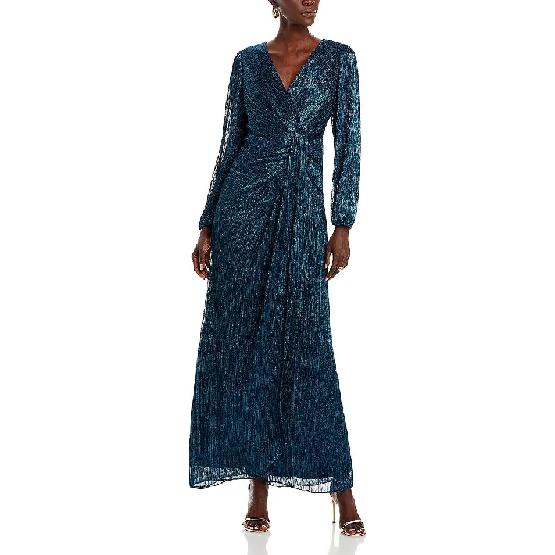 evening dress for executive retreats-Adrianna Papell Womens Metallic Draped Evening Dress evening dress for executive retreats-Adrianna Papell Womens Metallic Draped Evening Dress