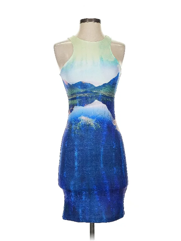 cocktail dress with side gathers-Cocktail Dress