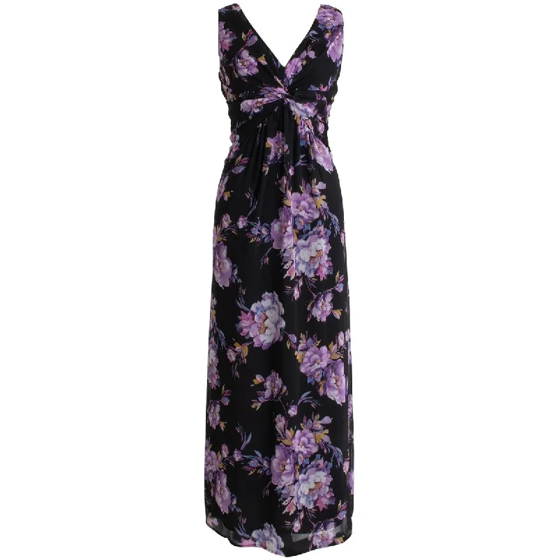 evening gowns for yacht parties-Connected Apparel Womens Floral Print Chiffon Evening Dress evening gowns for yacht parties-Connected Apparel Womens Floral Print Chiffon Evening Dress