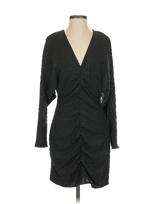 cocktail dress with side gathers-Cocktail Dress