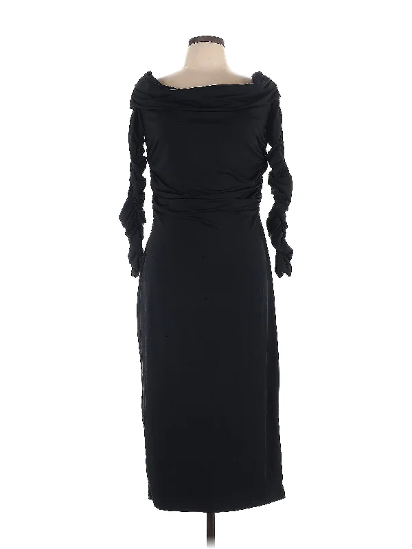 cocktail dress with side drapes-Cocktail Dress