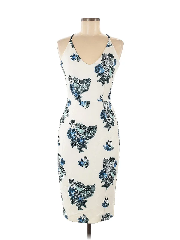 cocktail dress with side embroidery-Cocktail Dress