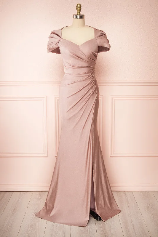 Bridesmaid dress: style guide for wedding -Karelle Mauve | Mermaid Maxi Dress w/ Bolero Bridesmaid dress: style guide for wedding -Karelle Mauve | Mermaid Maxi Dress w/ Bolero