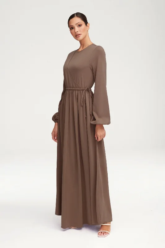 Graduation dress anniversary style great--Emma Jersey Elastic Waist Maxi Dress - Taupe Graduation dress anniversary style great--Emma Jersey Elastic Waist Maxi Dress - Taupe
