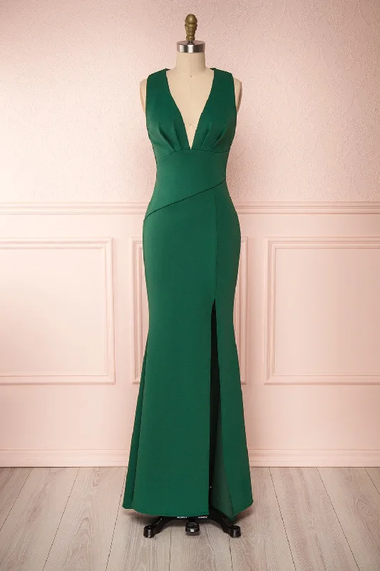 Bridesmaid dress inspired by vintage weddings -Camila Green | Fitted Mermaid Gown