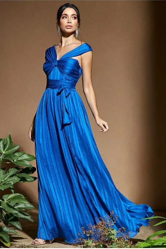 tulle bridesmaid dresses for a princess look-Goddiva Crossover Multiway Maxi Dress - Royal Blue tulle bridesmaid dresses for a princess look-Goddiva Crossover Multiway Maxi Dress - Royal Blue