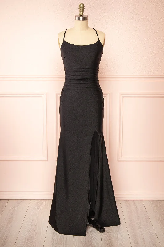 Bridesmaid dress: mix and match styles trends -Sonia Black | Mermaid Maxi Dress w/ Slit Bridesmaid dress: mix and match styles trends -Sonia Black | Mermaid Maxi Dress w/ Slit