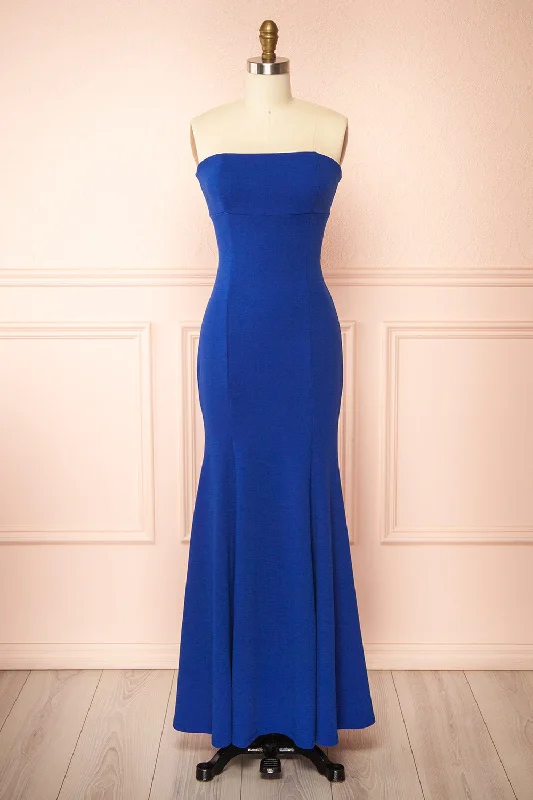 Bridesmaid dress: personal style choice guide -Aeji Blue | Strapless Mermaid Dress w/ Corset Back Bridesmaid dress: personal style choice guide -Aeji Blue | Strapless Mermaid Dress w/ Corset Back