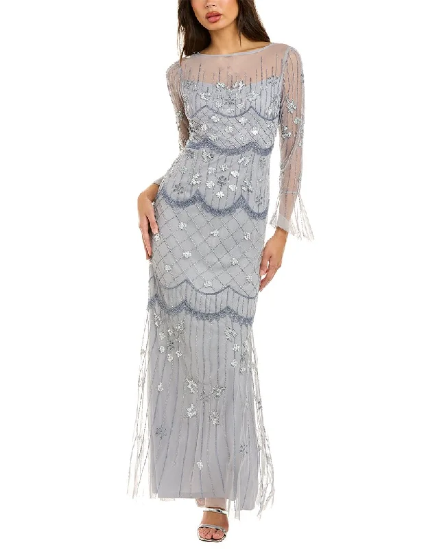 Party dress made in the USA -Adrianna Papell Beaded Gown