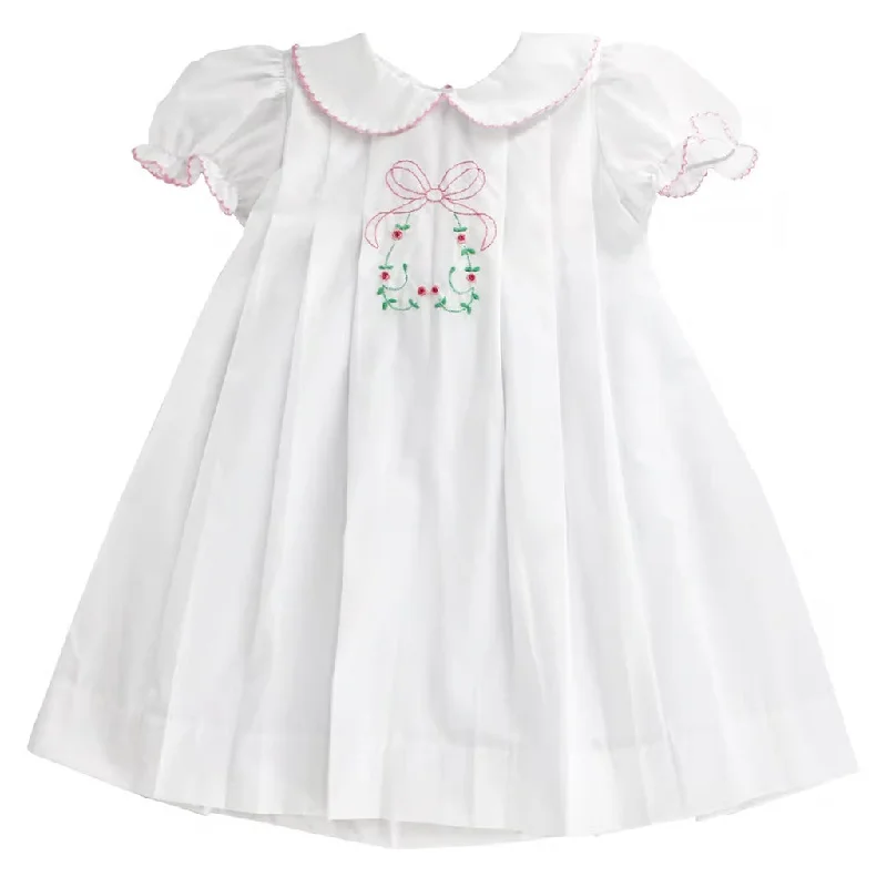 Dress for party spring season -Pink Bow and Rosebuds Dress