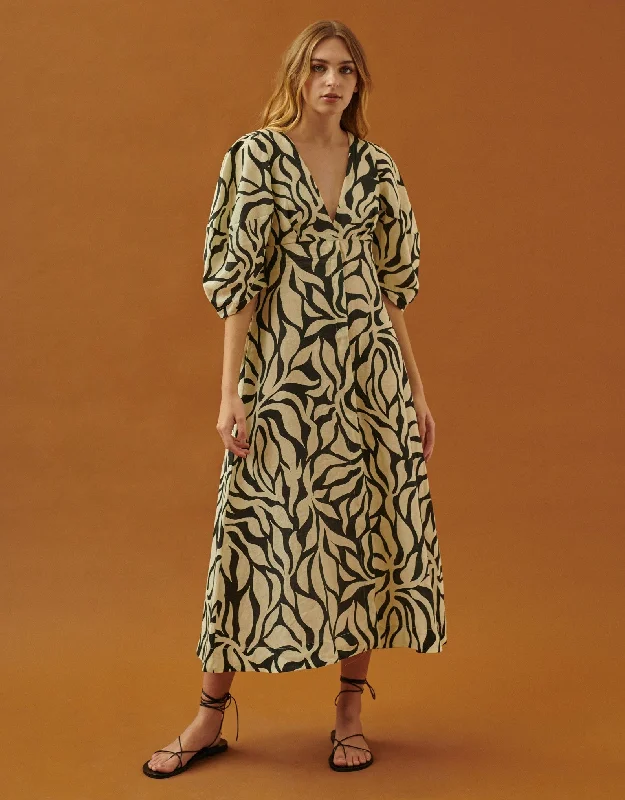 Party dress for Hollywood party -Nane Linen Dress