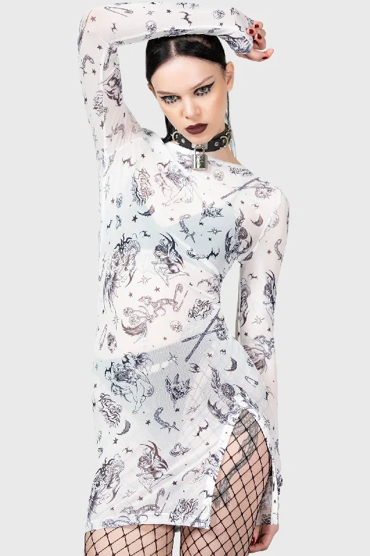 Party dress that makes you stand out -Dazed Skull Dress