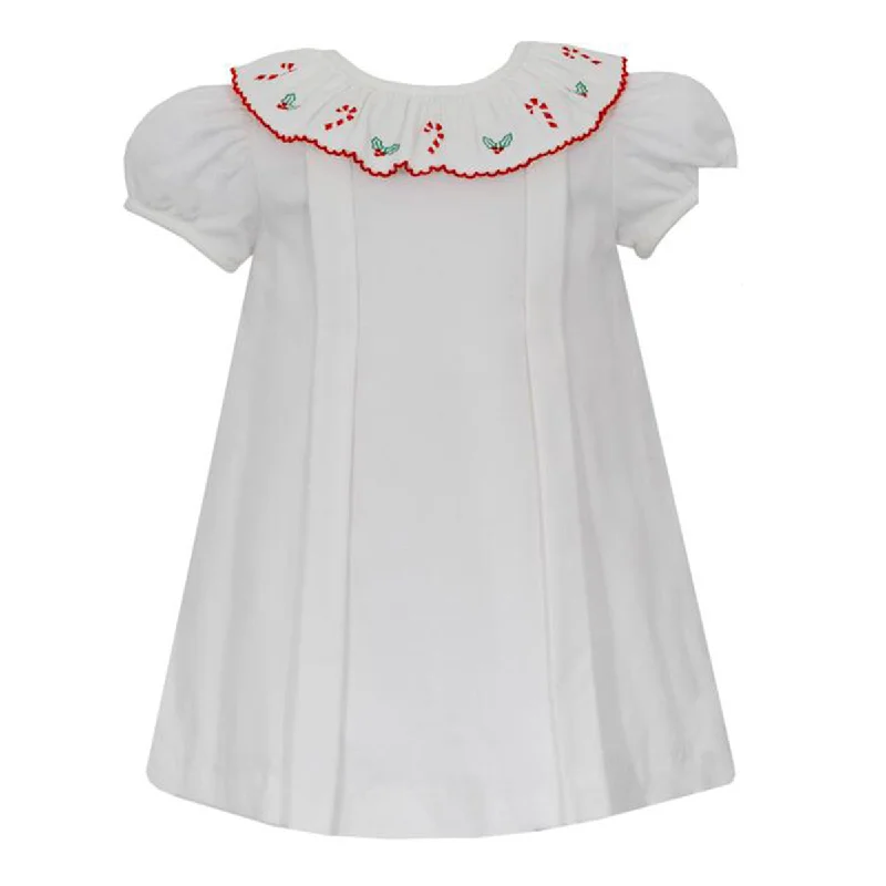 Dress for party casual vibe -Candy Canes and Holly Float Dress