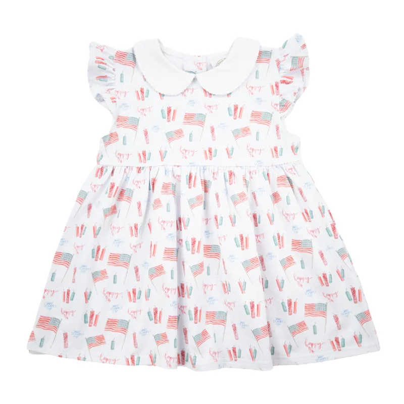Dress for a Christmas party -Freedom Print Float Dress
