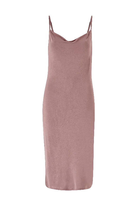 Party dress with pockets details -Hazel Singlet Dress Grape