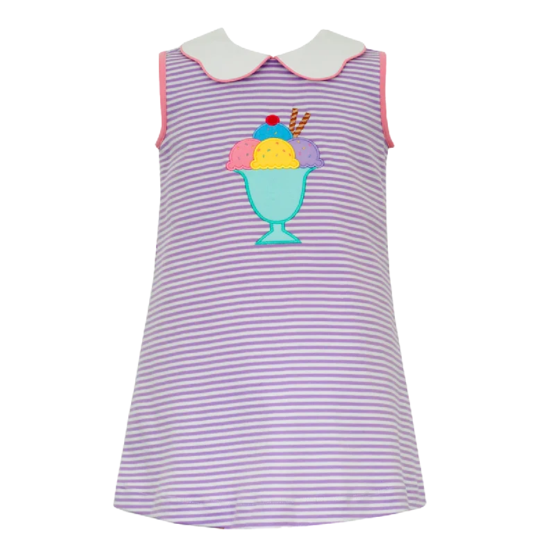 Party dress like old Hollywood -Ice Cream Sundae Appliqued Dress