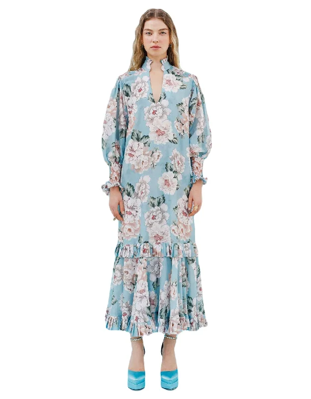 Party dress with gloves -Adna Dress Crystal Floral