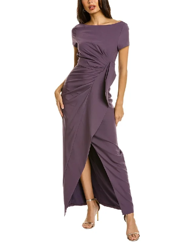Dress for party sophisticated look -Kay Unger Franca Column Gown