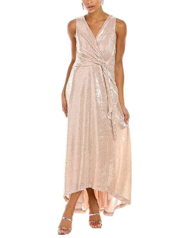 Party dress with fast shipping -Kay Unger Sequin Twist Dress