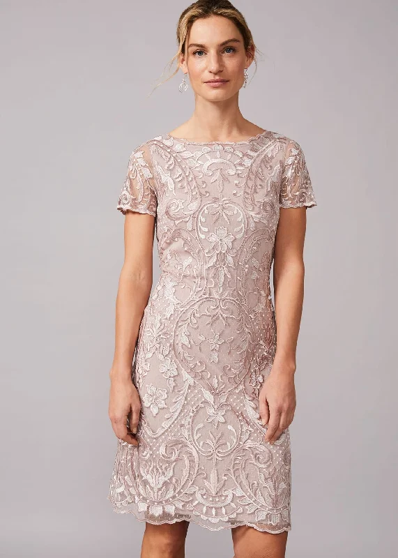 Party dress with high-quality materials -Lizzy Embroidered Dress