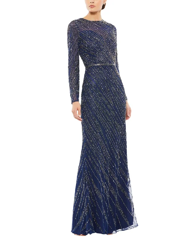 Dress for party chic style -Mac Duggal Column Gown