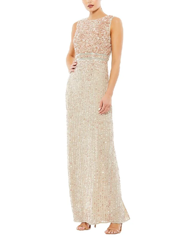 Party dress for a holiday celebration -Mac Duggal Column Gown