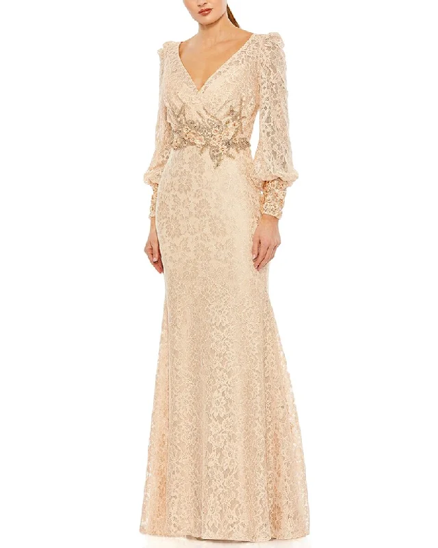 Party dress with animal print -Mac Duggal Gown