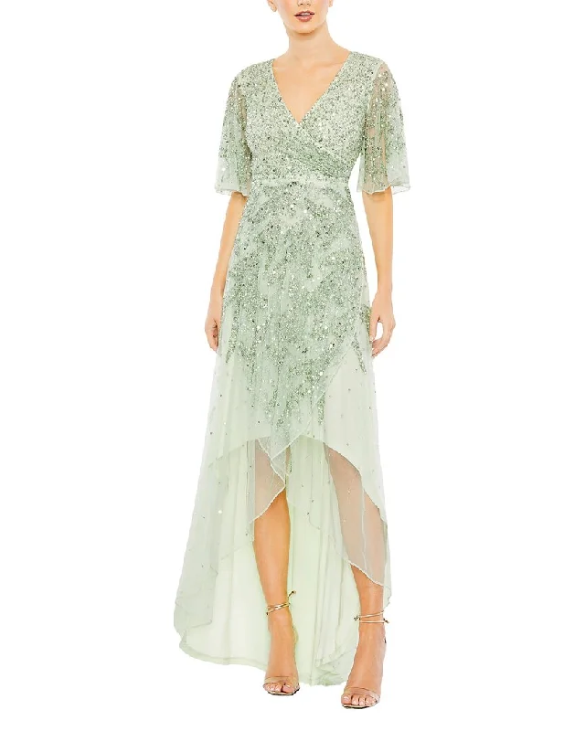 Party dress for a themed party -Mac Duggal High-low Gown