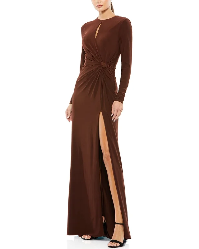 Party dress for a graduation celebration -Mac Duggal Keyhole Draped Gown