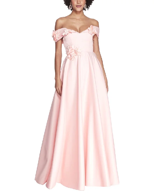 Party dress with an open back -Marchesa Notte Gown
