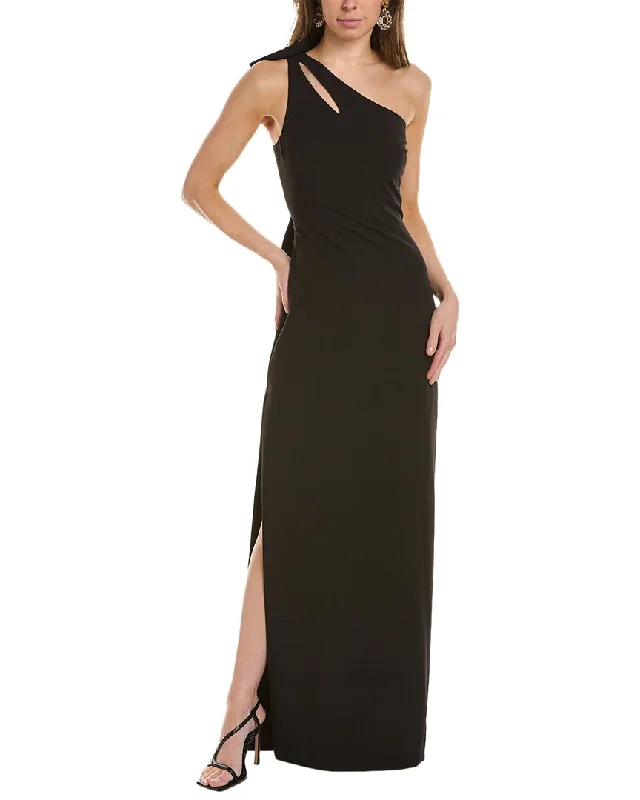 Party dress for a birthday bash -Marchesa Notte One-Shoulder Gown