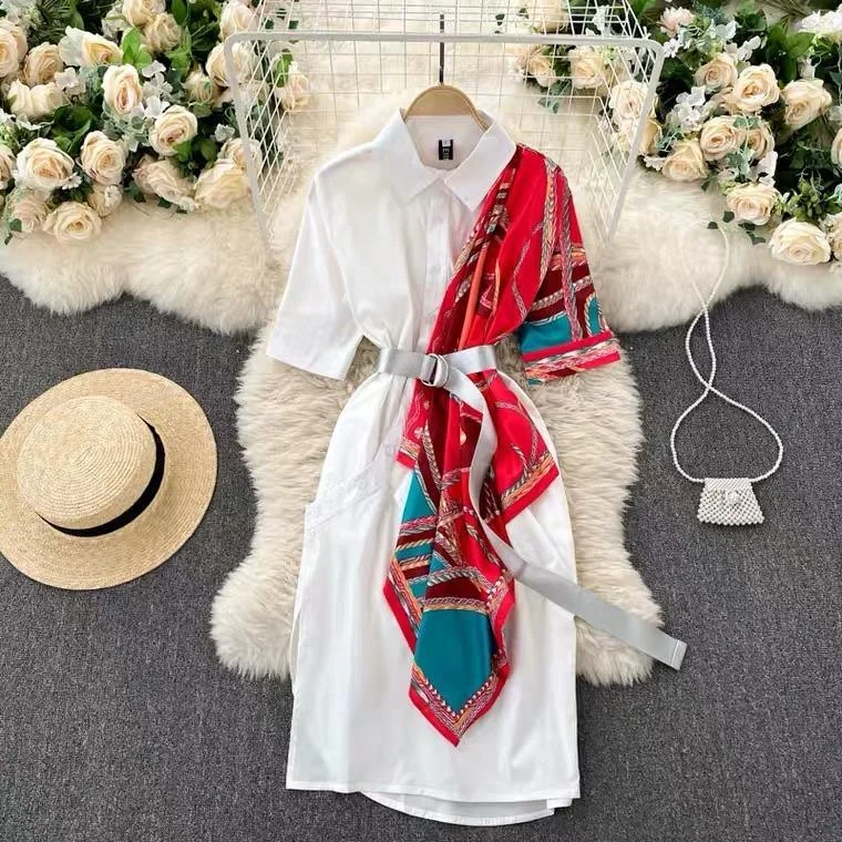 Dress for party beautiful style -Monophil Scarf Dress