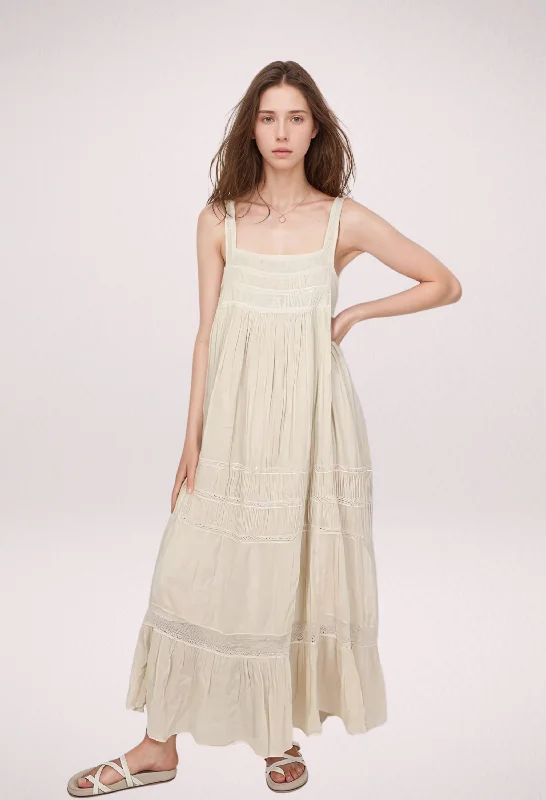 Party dress with spaghetti straps -NANDI