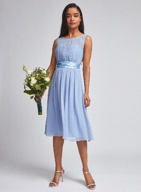 Party dress for an anniversary dinner -Petit Bethany Dress Blue