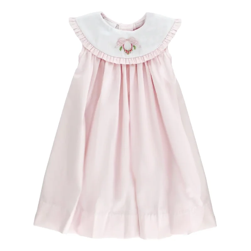 Dress for party elegant style -Pink Bow Wreath Float Dress