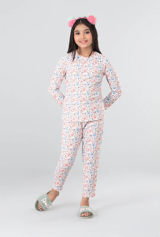 velvet trim evening dresses-Princess Night Wear (2-4 Years)