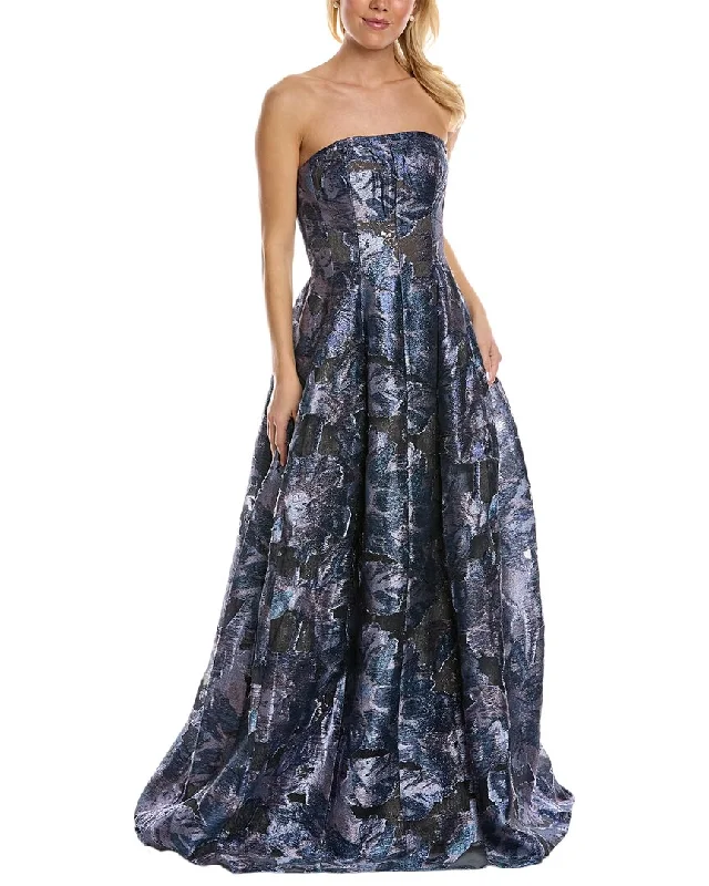 Dress for party festive gathering -Rene Ruiz Fil Coupe Gown